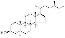 结构式 CAS# 474-60-2, (3beta,5alpha,24R)-麦角甾烷-3-醇