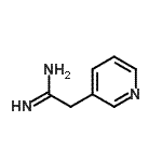 结构式 CAS# 474310-74-2, 2-(3-吡啶基)乙脒