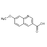 结构式 CAS# 474659-26-2, 7-甲氧基-3-喹啉羧酸