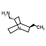 结构式 CAS# 475160-59-9, 1-[(2S,5R)-5-乙基-1-氮杂双环[2.2.2]辛-2-基]甲胺