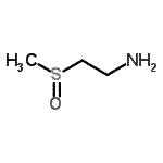 结构式 CAS# 49773-19-5, 2-(甲基亚磺酰)乙胺