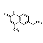 结构式 CAS# 51592-38-2, 6-乙基-4-甲基-2(1H)-喹啉酮