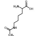结构式 CAS# 51621-57-9, N<sup>6</sup>-乙酰基赖氨酸