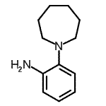 结构式 CAS# 51627-46-4, 2-(1-氮杂环庚基)苯胺