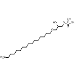 结构式 CAS# 52603-03-9, 3-(十六烷氧基)-2-羟基丙基二氢磷酸酯