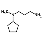 结构式 CAS# 53485-06-6, N-环戊基-N-甲基-1,3-丙烷二胺
