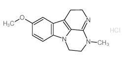 结构式 CAS# 53734-79-5, 美曲吲哚盐酸盐