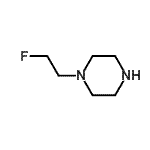 结构式 CAS# 541505-04-8, 1-(2-氟乙基)哌嗪