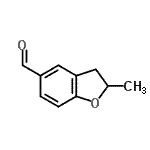 结构式 CAS# 54365-75-2, 2-甲基-2,3-二氢-1-苯并呋喃-5-甲醛