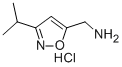 structure of CAS# 543713-30-0, 3-Isopropyl-Isoxazol-5-Ylmethylamine Hydrochloride;3-Isopropylisoxazol-5-Ylmethylaminehydrochloride;5-Isoxazolemethanamine, 3-(1-Methylethyl)-;C-(3-ISOPROPYL-ISOXAZOL-5-YL)-METHYLAMINE