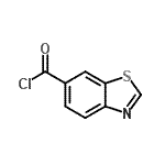 结构式 CAS# 55439-73-1, 1,3-苯并噻唑-6-甲酰氯