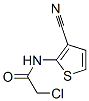 结构式 CAS# 55654-19-8, 2-氯-N-(3-氰基-2-噻吩基)-乙酰胺
