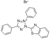 结构式 CAS# 55699-64-4, 2-(2-苯并噻唑基)-3,5-二苯基四唑鎓溴化物