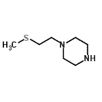 结构式 CAS# 56764-71-7, 1-(2-甲硫基乙基)哌嗪