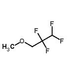 结构式 CAS# 60598-17-6, 1,1,2,2-四氟-3-甲氧基丙烷