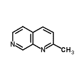 结构式 CAS# 61523-57-7, 2-甲基-1,7-萘啶