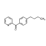 结构式 CAS# 61780-16-3, (4-丁基苯基)(2-吡啶基)甲酮