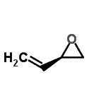 结构式 CAS# 62249-81-4, (2R)-2-乙烯基环氧乙烷