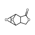 结构式 CAS# 632339-23-2, 4,9,11-三氧杂四环[5.3.1.0(2,6).0(8,10)]十一烷-3-酮