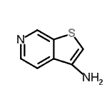 结构式 CAS# 63326-75-0, 噻吩并[2,3-c]吡啶-3-胺