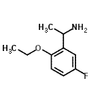 结构式 CAS# 634150-56-4, 1-(2-乙氧基-5-氟苯基)乙胺