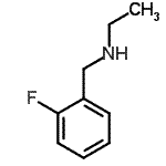 结构式 CAS# 64567-25-5, N-(2-氟苄基)乙胺