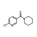 结构式 CAS# 64614-48-8, (6-氯-3-吡啶基)(1-哌啶基)甲酮