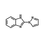 结构式 CAS# 6488-88-6, 2-(1H-吡唑-1-基)-1H-苯并咪唑