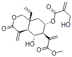 结构式 CAS# 65388-17-2, (4aR)-3,4,4abeta,5,6,7,8,8alpha-八氢-8abeta-乙烯基-5beta-羟基-7beta-[(2-羟基甲基-1-氧代-2-丙烯基)氧基]-alpha,4-二(亚甲基)-3-氧代-1H-2-苯并吡喃-6alpha-乙酸甲酯