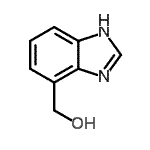 结构式 CAS# 65658-13-1, 1H-苯并咪唑-4-基甲醇