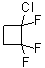 结构式 CAS# 661-71-2, 1-氯-1,2,2-三氟环丁烷