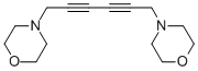 结构式 CAS# 6630-26-8, 1,6-二(吗啉基)-2,4-己二炔