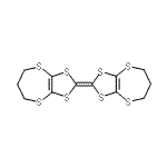 结构式 CAS# 66946-49-4, 2-(6,7-二氢-5H-[1,3]二硫杂环戊烯并[4,5-b][1,4]二硫杂卓-2-亚基)-6,7-二氢-5H-[1,3]二硫杂环戊烯并[4,5-b][1,4]二硫杂卓e