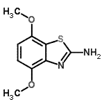 结构式 CAS# 67617-99-6, 4,7-二甲氧基-1,3-苯并噻唑-2-胺