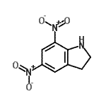 结构式 CAS# 67932-53-0, 5,7-二硝基吲哚啉