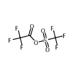 结构式 CAS# 68602-57-3, 三氟乙酸三氟甲基硫代甲酸酐
