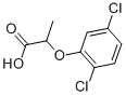 结构式 CAS# 6965-71-5, 2-(2,5-二氯苯氧基)丙酸