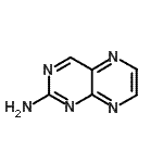 structure of CAS# 700-81-2, 2-Pteridinamine;ZINC00489612