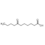 结构式 CAS# 71173-33-6, 7-氧代十一烷酸