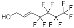结构式 CAS# 72016-05-8, 4,4,5,5,6,6,7,7,7-九氟-2-庚烯-1-醇