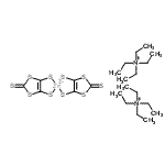 结构式 CAS# 72022-68-5, 二(N,N,N-三乙基乙铵)二[4,5-二(硫基-kappaS)-1,3-二硫杂环戊烯-2-噻吩基酮(2-)]锌酸酯(2-)