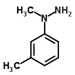 结构式 CAS# 72233-91-1, 1-甲基-1-(3-甲基苯基)肼