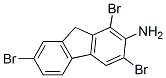 结构式 CAS# 724-31-2, 1,3,7-三溴-9H-芴-2-胺
