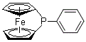 结构式 CAS# 72954-06-4, 1,1'-(苯基膦亚基)-二茂铁