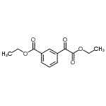 结构式 CAS# 732249-84-2, 乙基3-[乙氧基(氧代)乙酰基]苯甲酸酯