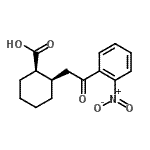 结构式 CAS# 735274-65-4, (1R,2R)-2-[2-(2-硝基苯基)-2-氧代乙基]环己烷羧酸