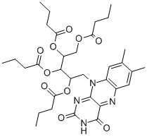 结构式 CAS# 752-56-7, 核黄素四丁酸酯