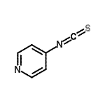 结构式 CAS# 76105-84-5, 4-异硫氰酸基吡啶