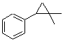 结构式 CAS# 7653-94-3, (2,2-二甲基环丙基)苯