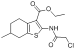 结构式 CAS# 76981-87-8, 2-(2-氯-乙酰氨基)-6-甲基-4,5,6,7-四氢-苯并[b]噻吩-3-羧酸乙酯